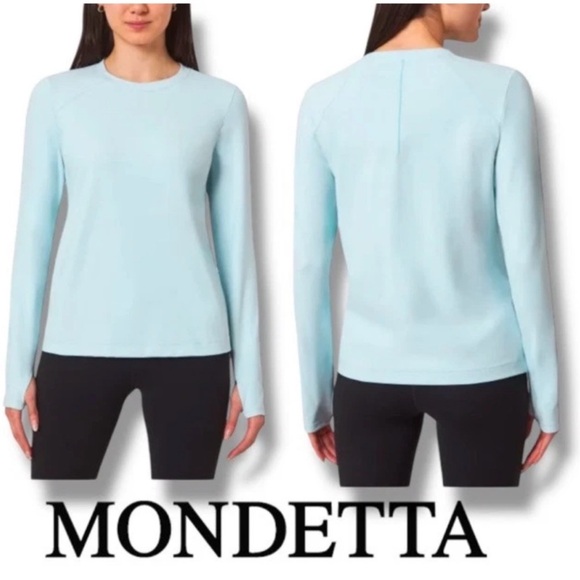 - Mondetta Ladies' Long Sleeve Active Top Blue XL New With Tags - Picture 2 of 4